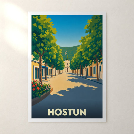 Affiche Hostun – sans cadre, accrochée au mur