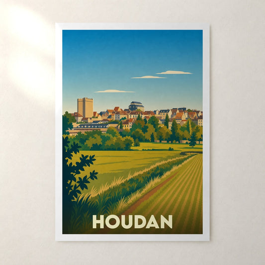 Affiche Houdan – sans cadre, accrochée au mur