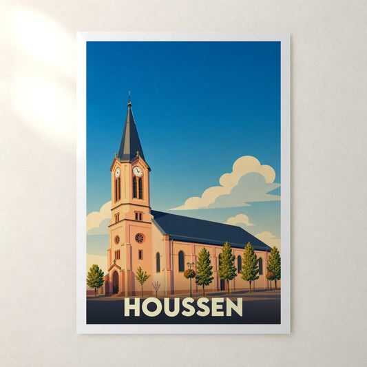 Affiche Houssen – sans cadre, accrochée au mur