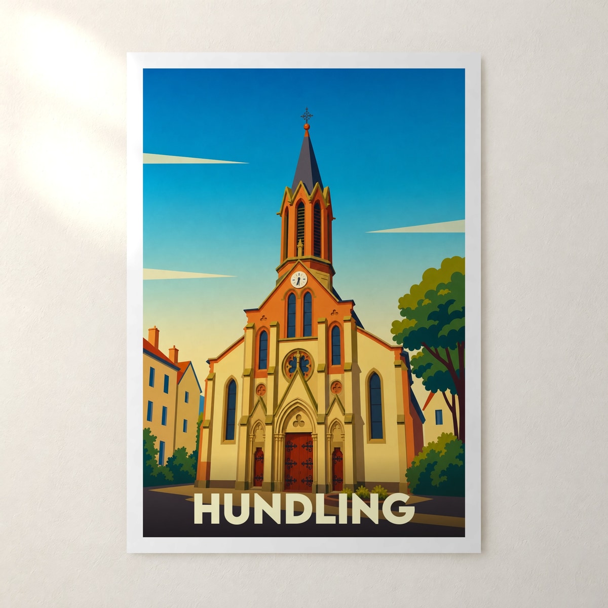 Affiche Hundling – sans cadre, accrochée au mur