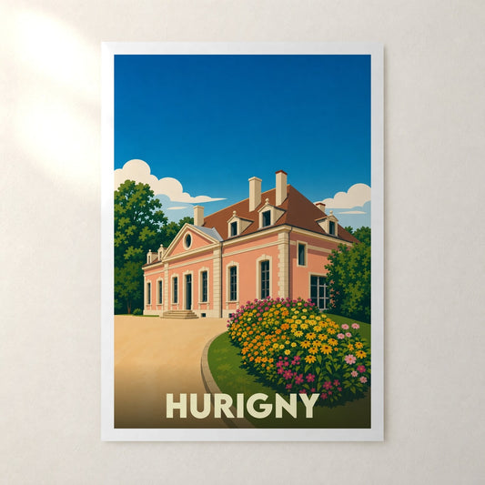 Affiche Hurigny – sans cadre, accrochée au mur