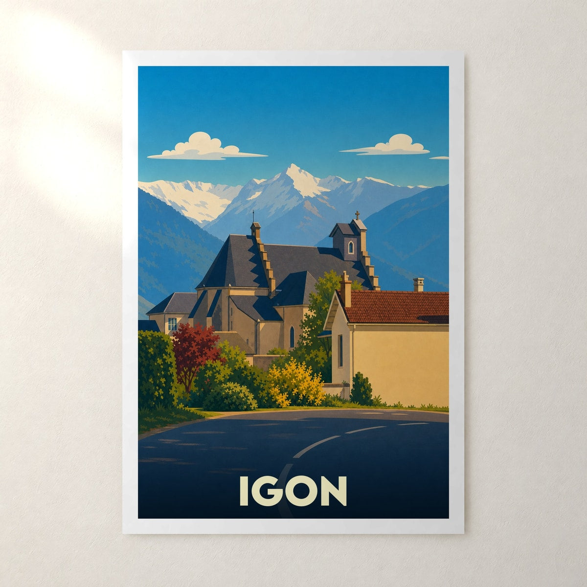 Affiche Igon – sans cadre, accrochée au mur