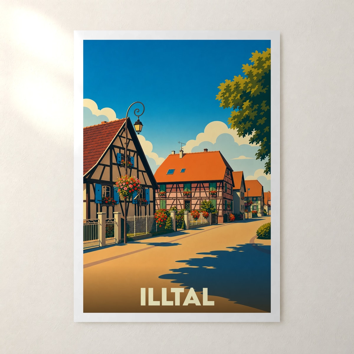 Affiche Illtal – sans cadre, accrochée au mur