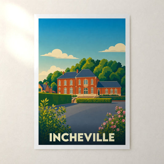 Affiche Incheville – sans cadre, accrochée au mur