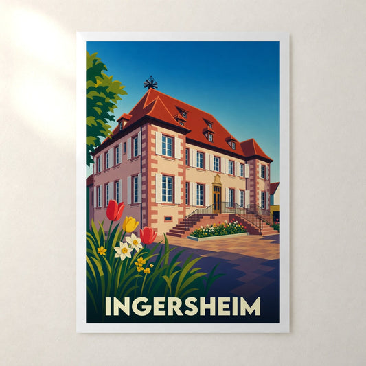 Affiche Ingersheim – sans cadre, accrochée au mur
