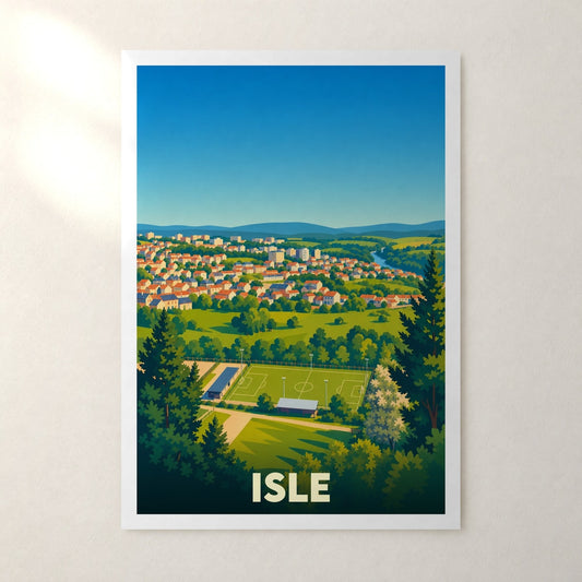 Affiche Isle – sans cadre, accrochée au mur