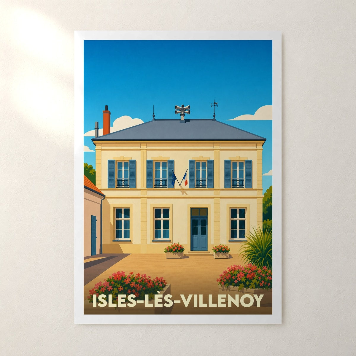 Affiche Isles-lès-Villenoy – sans cadre, accrochée au mur