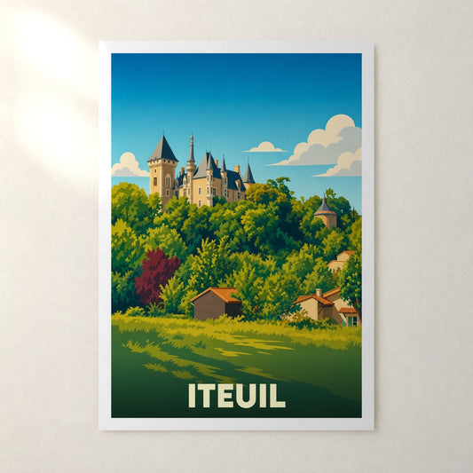 Affiche Iteuil – sans cadre, accrochée au mur