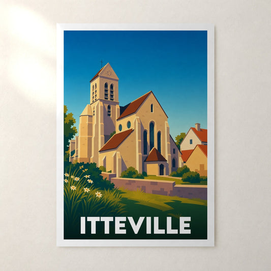 Affiche Itteville – sans cadre, accrochée au mur