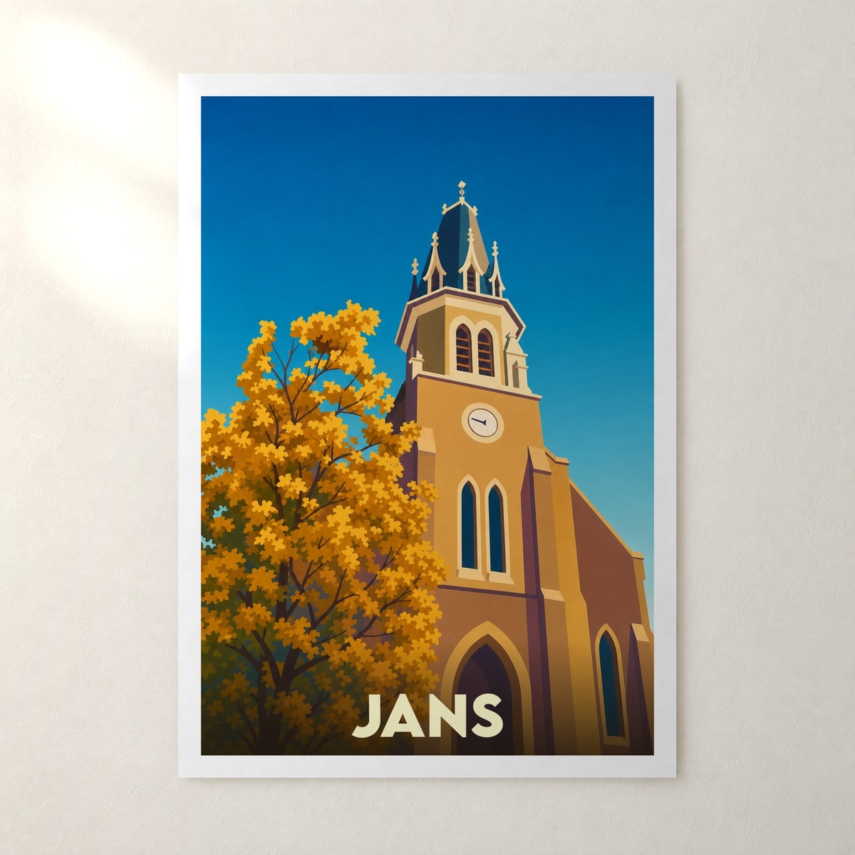 Affiche Jans – sans cadre, accrochée au mur
