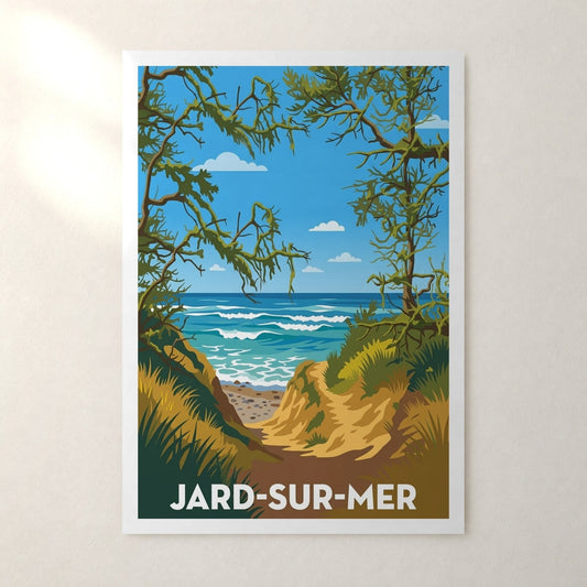 Affiche Jard-sur-Mer – sans cadre, accrochée au mur