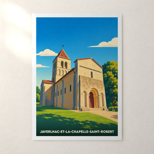 Affiche Javerlhac-et-la-Chapelle-Saint-Robert – sans cadre, accrochée au mur