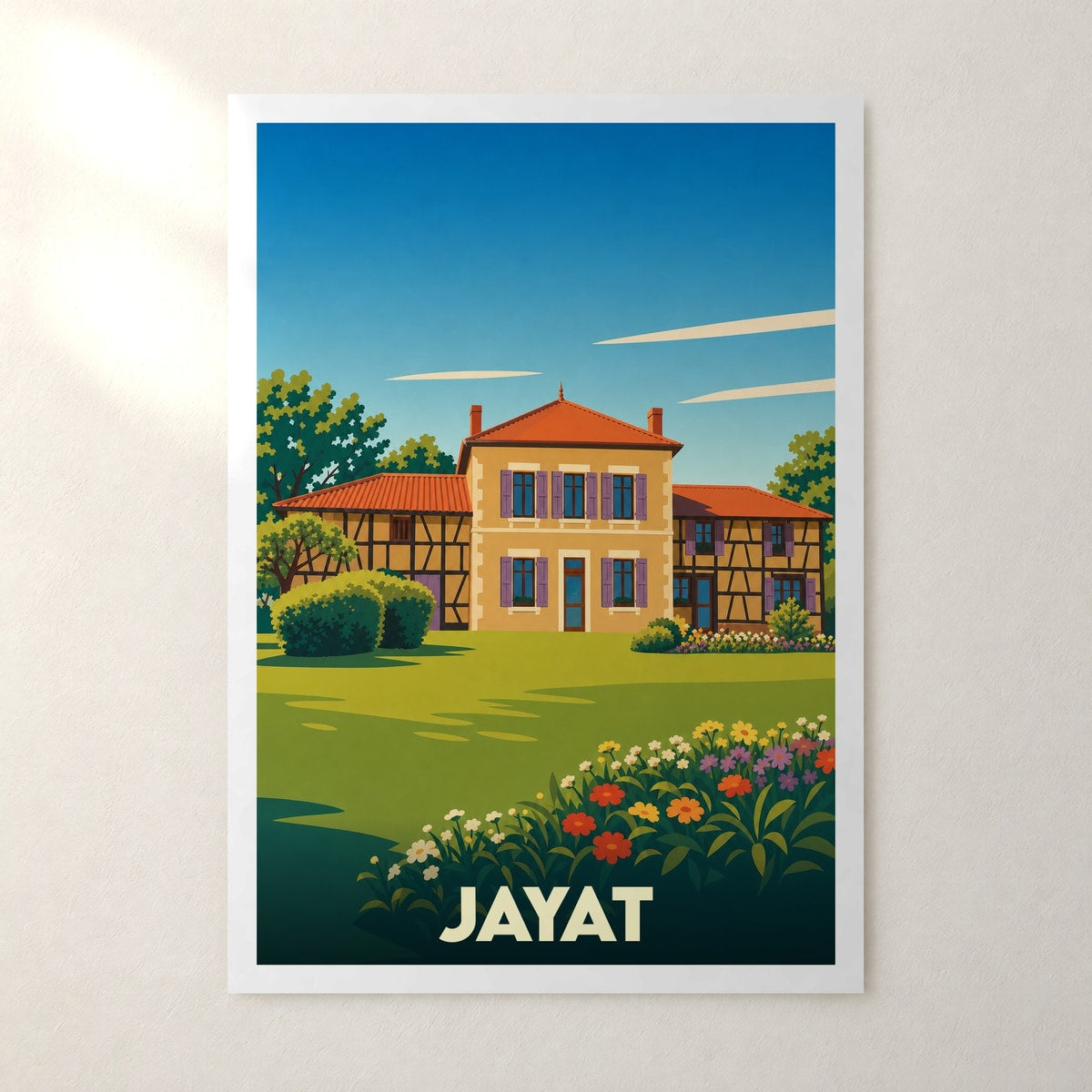 Affiche Jayat – sans cadre, accrochée au mur