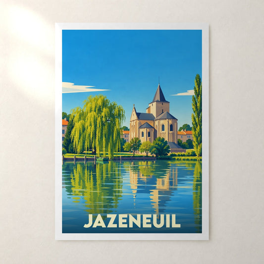 Affiche Jazeneuil – sans cadre, accrochée au mur