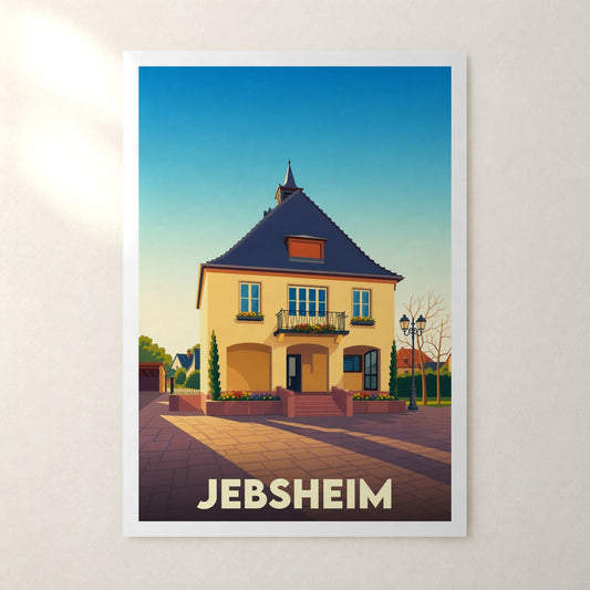 Affiche Jebsheim – sans cadre, accrochée au mur