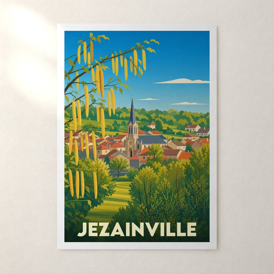 Affiche Jezainville – sans cadre, accrochée au mur