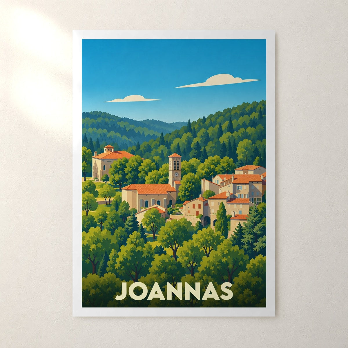 Affiche Joannas – sans cadre, accrochée au mur