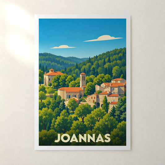 Affiche Joannas – sans cadre, accrochée au mur