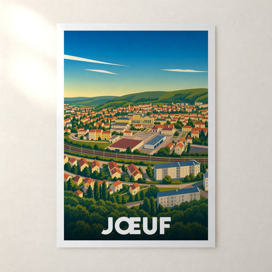 Affiche Jœuf – sans cadre, accrochée au mur