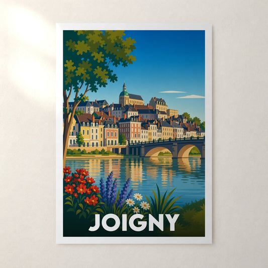 Affiche Joigny – sans cadre, accrochée au mur