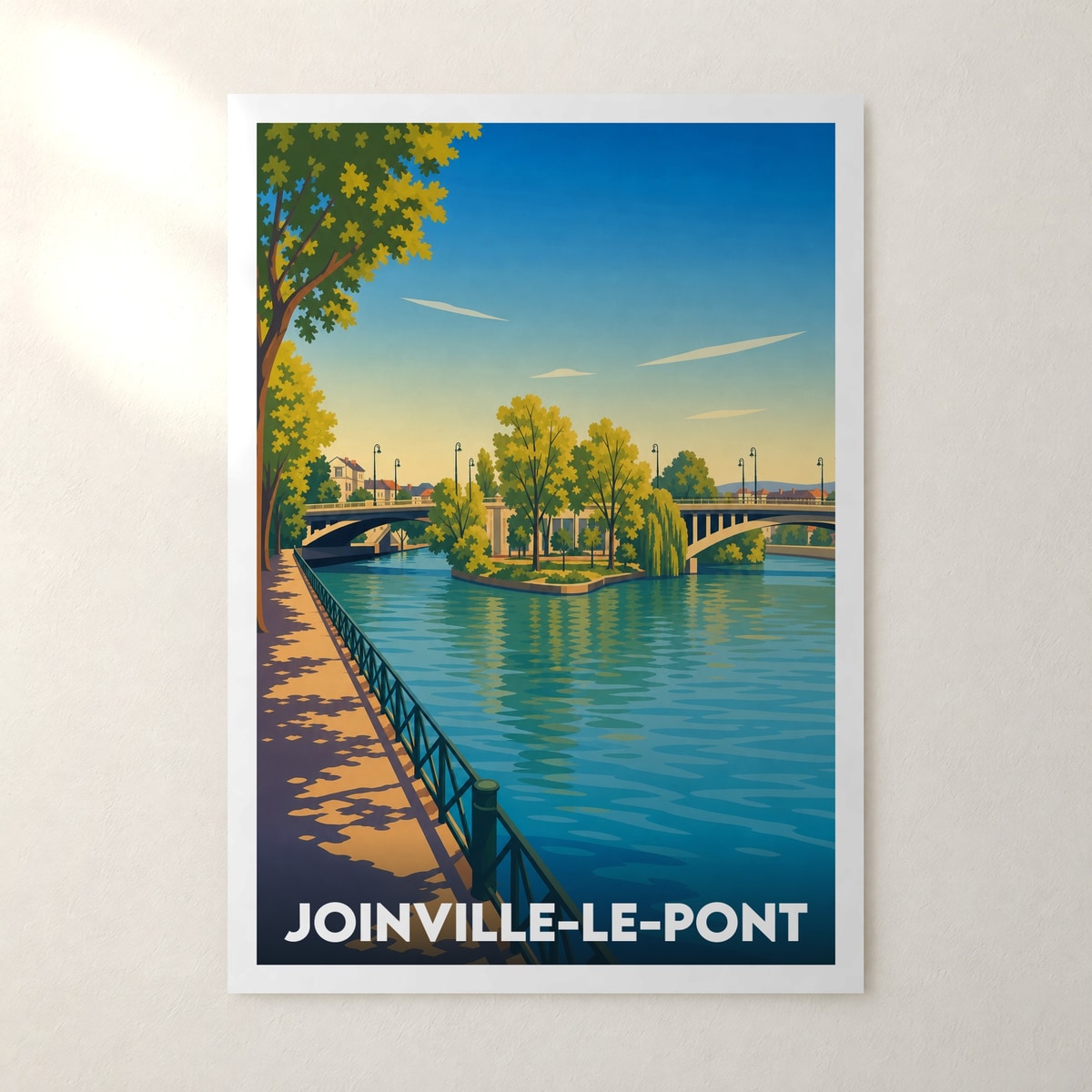 Affiche Joinville-le-Pont – sans cadre, accrochée au mur