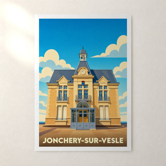 Affiche Jonchery-sur-Vesle – sans cadre, accrochée au mur
