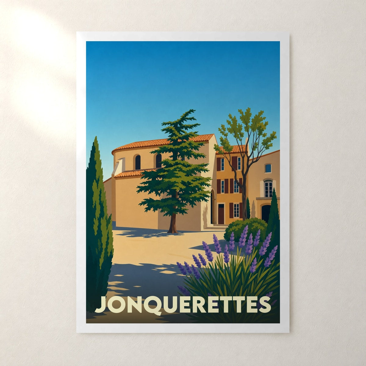Affiche Jonquerettes – sans cadre, accrochée au mur