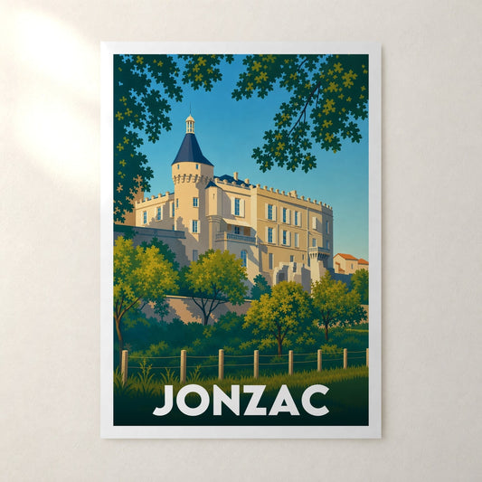 Affiche Jonzac – sans cadre, accrochée au mur
