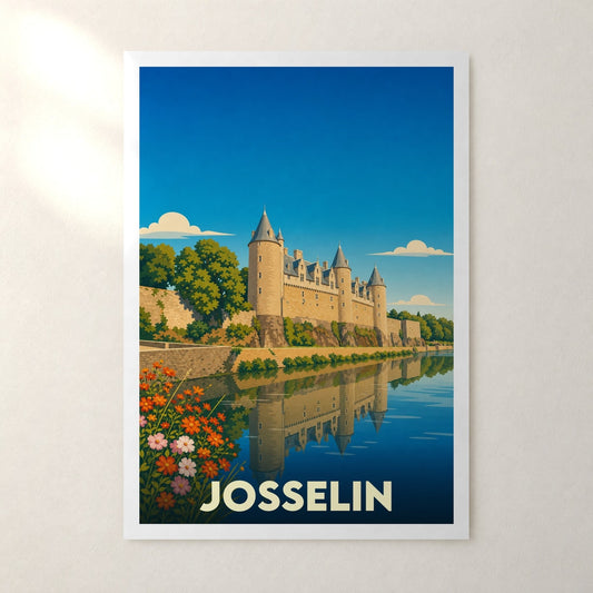 Affiche Josselin – sans cadre, accrochée au mur