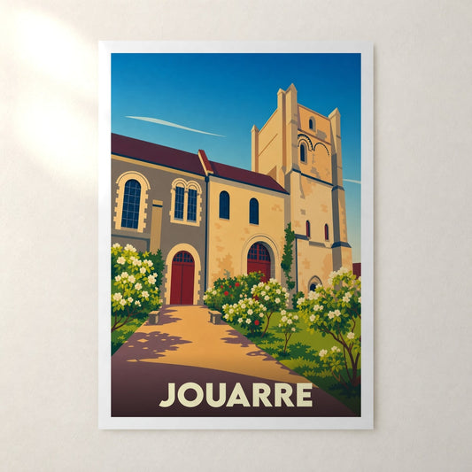 Affiche Jouarre – sans cadre, accrochée au mur