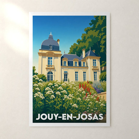 Affiche Jouy-en-Josas – sans cadre, accrochée au mur