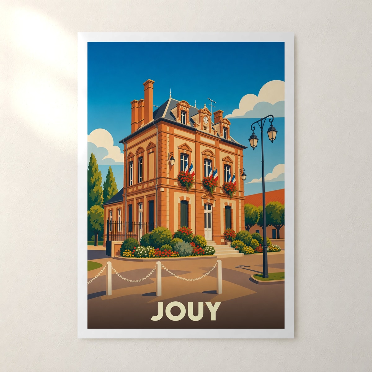 Affiche Jouy – sans cadre, accrochée au mur