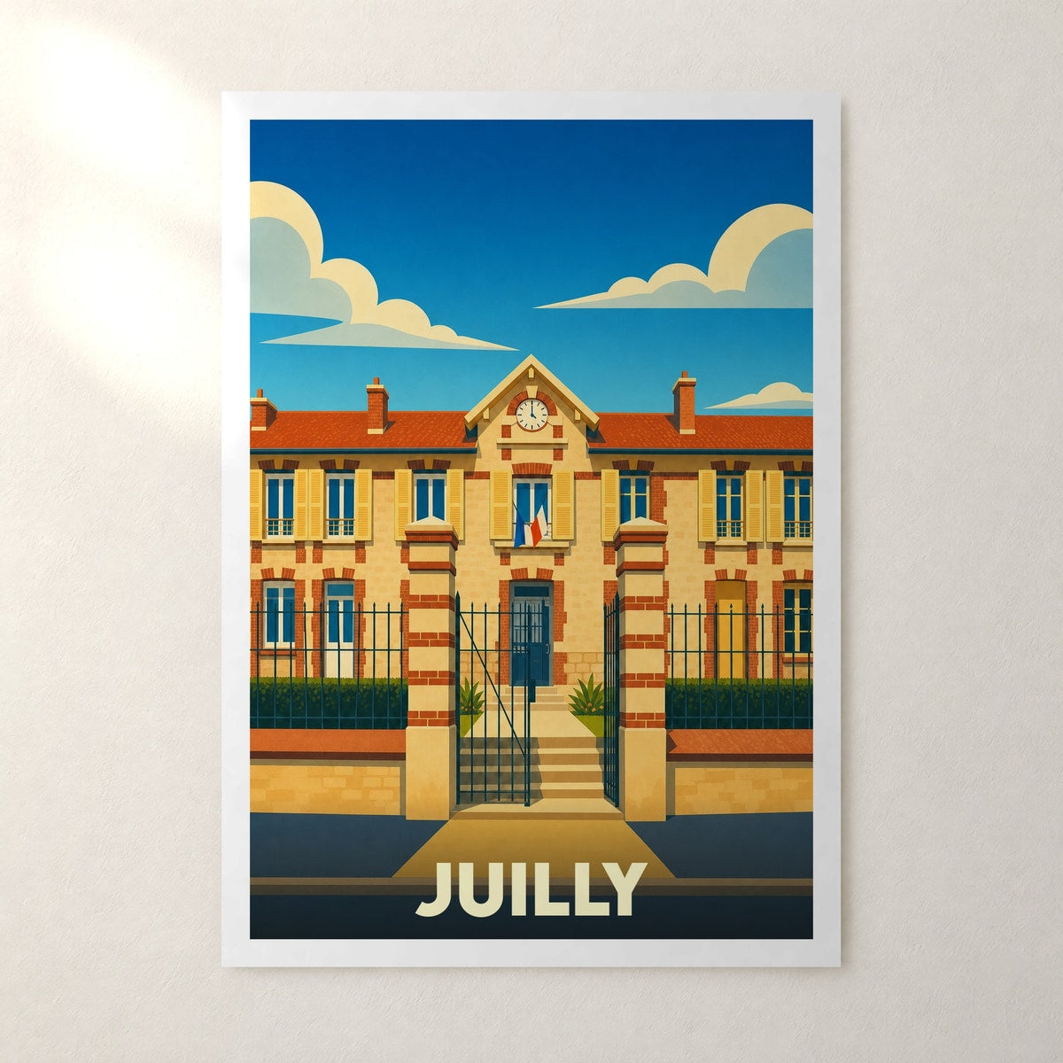 Affiche Juilly – sans cadre, accrochée au mur