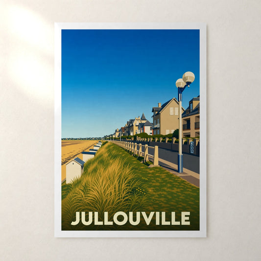 Affiche Jullouville – sans cadre, accrochée au mur