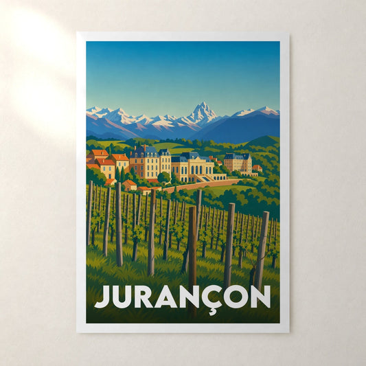 Affiche Jurançon – sans cadre, accrochée au mur