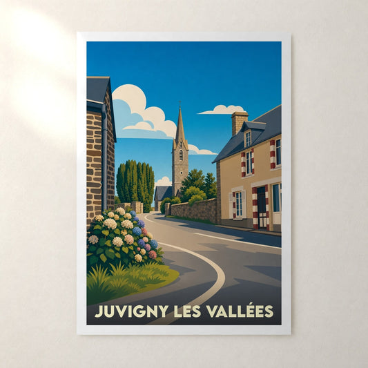 Affiche Juvigny les Vallées – sans cadre, accrochée au mur