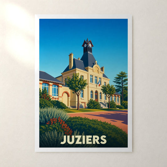 Affiche Juziers – sans cadre, accrochée au mur