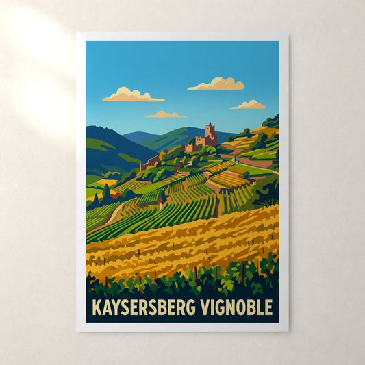 Affiche Kaysersberg Vignoble – sans cadre, accrochée au mur