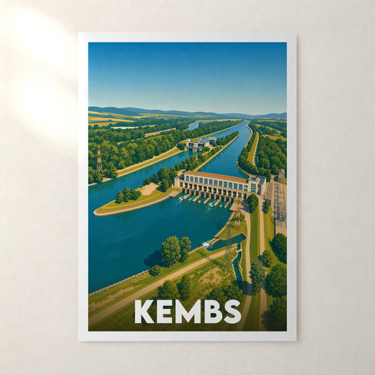 Affiche Kembs – sans cadre, accrochée au mur