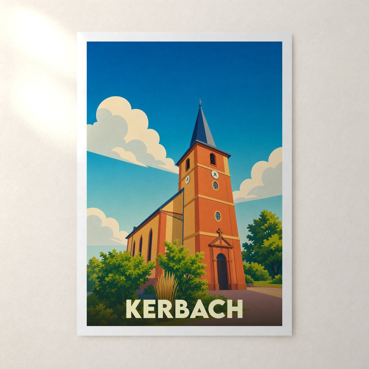 Affiche Kerbach – sans cadre, accrochée au mur