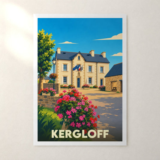Affiche Kergloff – sans cadre, accrochée au mur