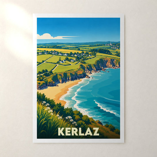 Affiche Kerlaz – sans cadre, accrochée au mur