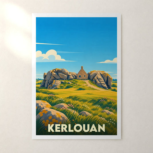 Affiche Kerlouan – sans cadre, accrochée au mur