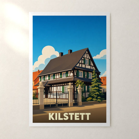 Affiche Kilstett – sans cadre, accrochée au mur