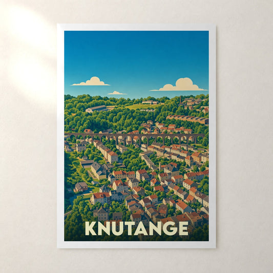 Affiche Knutange – sans cadre, accrochée au mur