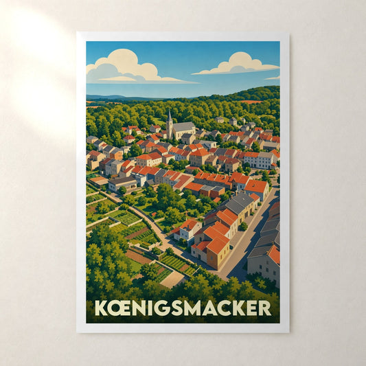 Affiche Kœnigsmacker – sans cadre, accrochée au mur