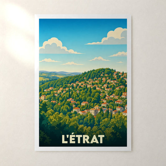 Affiche L'Étrat – sans cadre, accrochée au mur