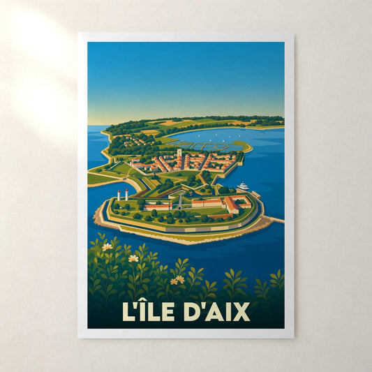 Affiche L'Île d'Aix – sans cadre, accrochée au mur
