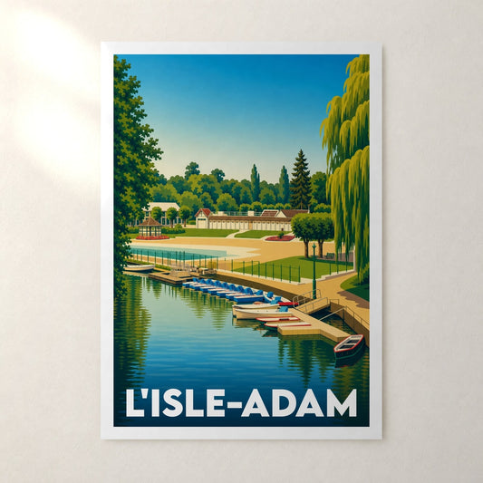 Affiche L'Isle-Adam – sans cadre, accrochée au mur