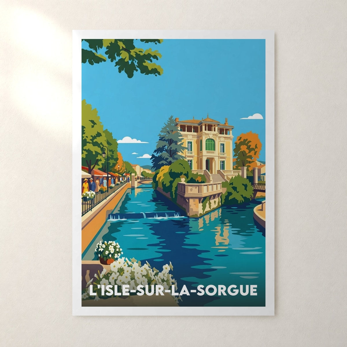 Affiche L'Isle-sur-la-Sorgue – sans cadre, accrochée au mur